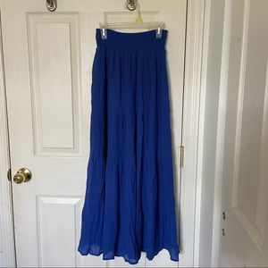 Blue maxi skirt